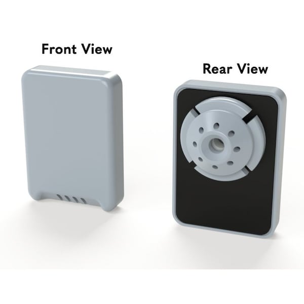 Breather Vent, 2-3/4 in. H x 2 in. W x 1-1/2 in. L, Polycarbonate